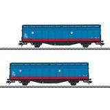 Marklin 48013 Two Type Hbbillns Sliding Wall Boxcars