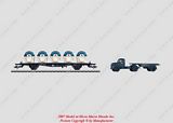 Marklin 48534 Set of a Flat Car for Containers and a Truck