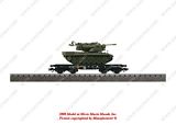 Marklin 48716 Belgian Army Flat Car with Tank