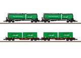 Marklin 82533 Green Cargo Freight Car Set