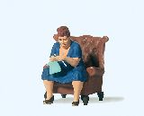 Preiser 45527 Knitting Woman Armchair