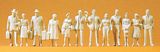 Preiser 63000 Passengers and passers-by 12 unpainted miniature figures Kit