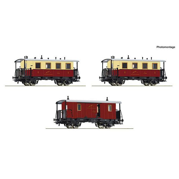 Roco 6200063 3 Piece Set Rack-and-pinion Railway Passenger Train Sonnblick Railway