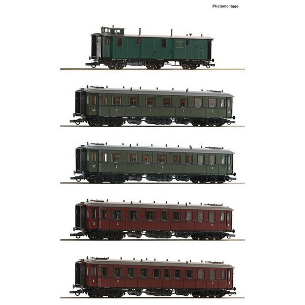 Roco 6200076 5 Piece Set: Express Train, K.W.St.E.