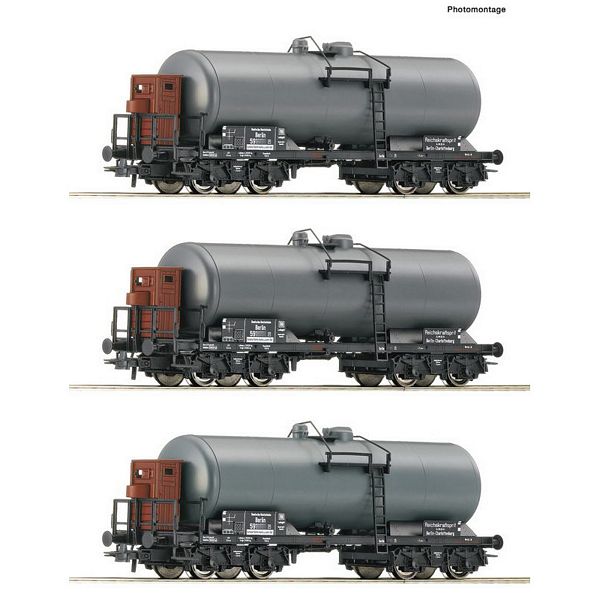 Roco 6600062 3 Piece Set Tank Wagons DRG