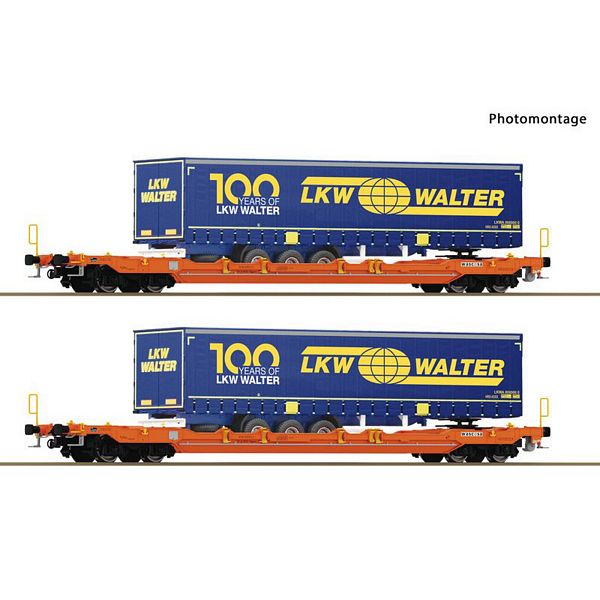 Roco 6600064 2 Piece Set Pocket Wagon T5 Wascosa