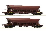 Roco 67088 2 Piece Set Self Unloading Hopper Wagons DR