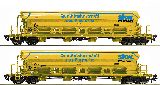 Roco 67142 2 Piece Set Swing Roof Wagons DB AG