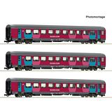 Roco 6200025 3 Piece Set 2 Corail Coach SNCF