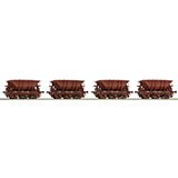 Roco 67076 4 piece set ore wagons SJ