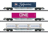 MiniTrix 15228 Container Flat Car Set