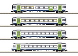 MiniTrix T18293 BLS Golden Pass Line Car Set