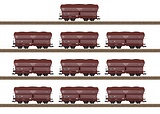 Trix 24266 Type OOt Oldenburg Dump Car Set