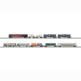 MiniTrix 15074 Modern Railroading Set with 10 Freight Cars